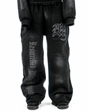 ZW.┃DIRTY BLACK SWEATPANTS™